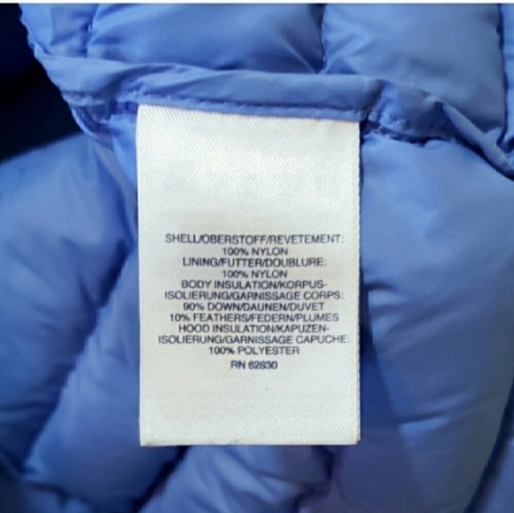 Lands' End Wanderweight Packable Down Coat Hooded Puffer Jacket - Picture 6 of 6